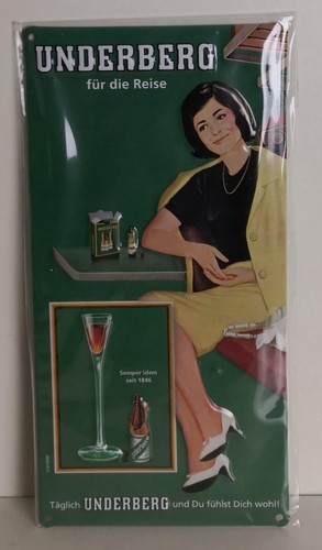 Underberg blechschild - underberg,