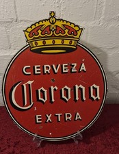CORONA BIER ORIGINAL ALTES BLECHSCHILD WERBUNG DEKO VINTAGE MEXIKO