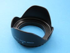 Objektivhaube 49 mm Blume Einschrauben für Sony Objektiv mit Filtergröße 49 mm