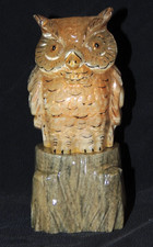 Edelsteineule ca. 12,5cm Dekorfigur Geschenk Sammler