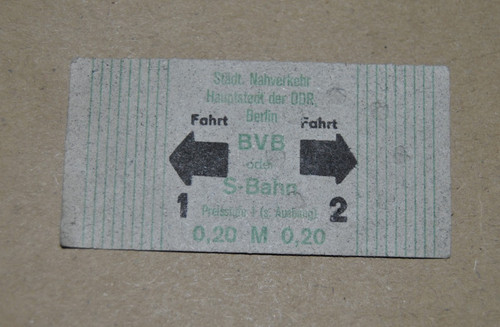 Fahrschein deutschland ddr - fahrschein,