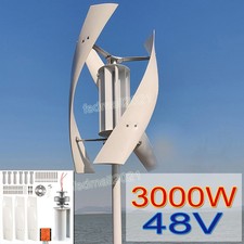 3000W Vertical Axis Windturbinen-Generator MPPT Hybrid Laderegler Windmühle 48V
