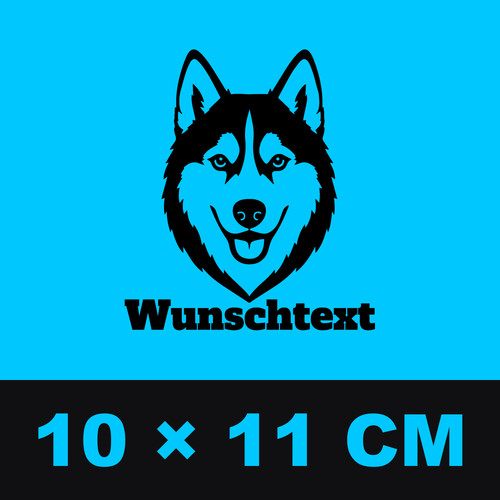 Husky aufkleber wunschname - aufkleber,