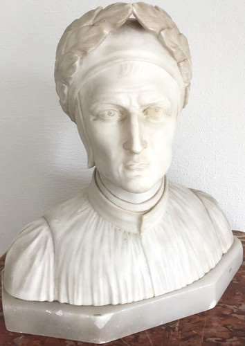 Skulptur dante alabaster - dante,