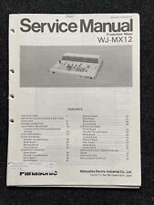 PANASONIC WJ-MX12 Production Mixer Service Manual Anleitung - very rare