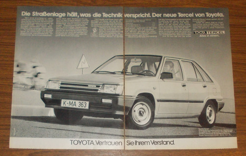Seltene werbung toyota - seltene, tercel