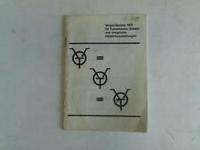 Vergleichsliste 1971 für Transistoren, Dioden und integrierte Halbleiterschaltun