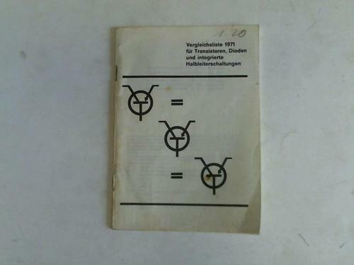 Vergleichsliste 1971 für