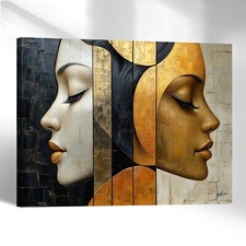 Leinwand Bild Gesicht Abstrakt