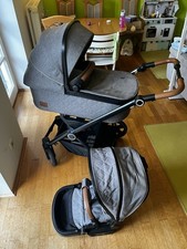 Hartan Kinderwagen VIVA GTR, Falttasche, Sportsitzaufsatz grau