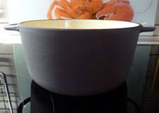 villeroy & boch VIVO Fondue Topf Bräter Gusseisen Grau 18 cm