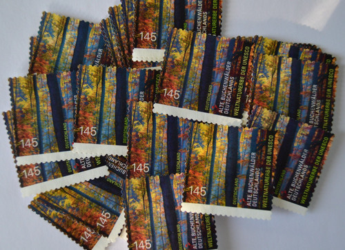 Briefmarken alte buchenwälder - briefmarken,
