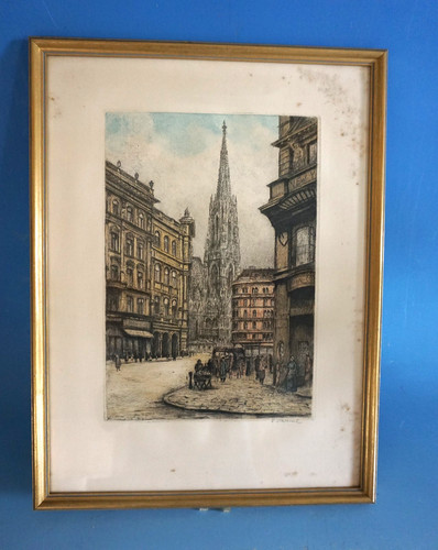 Radierung stephansdom - radierung,