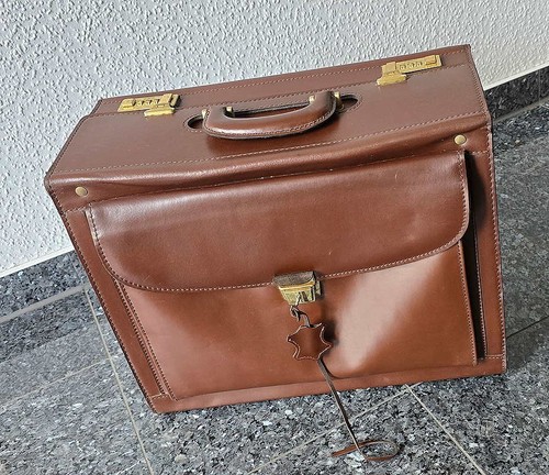 Aktenkoffer vintage leder - aktenkoffer,