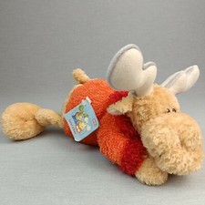 Nici Elch ROSA ❤️ liegend Stofftier ca 32 cm Plüsch Kuscheltier - UNBESPIELT