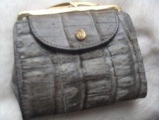 Geldbörse, Goldpfeil, echt Leder, mit Geldscheinfach