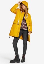 KHUJO Damen Jacke Winterjacke YUKIE Regenjacke Parka Mantel gelb - Gr. XL -NEU
