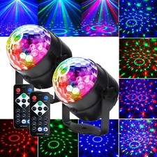 Lichteffekt RGB LED Laser Projektor Disco Party Deko 360° Bühnenlicht Laserlicht