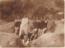 Vintage Photo Men and Women in