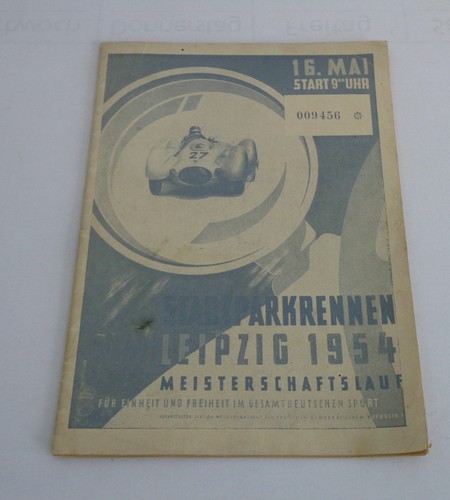 Rennprogramm stadtparkrennen - rennprogramm,