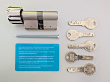 KESO 2500FP Knaufzylinder 30/30K inkl. 5 Schlüssel - mit Sicherungskarte