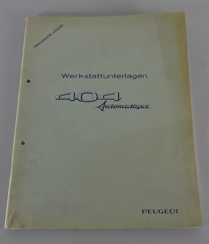 Werkstatthandbuch peugeot 404 - werkstatthandbuch,