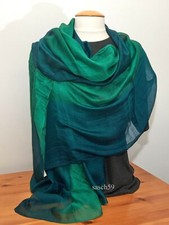 Schal Seide grün smaragdgrün