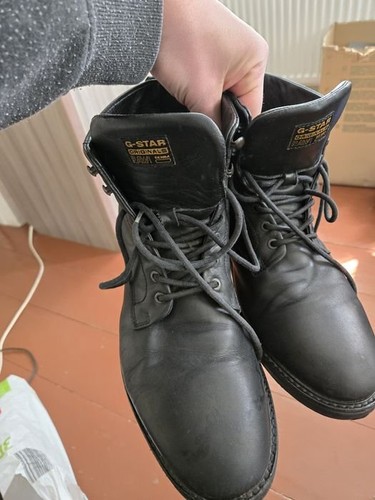 Men star raw boots black - men, g-star