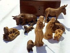 Krippenfiguren Holz geschnitzt