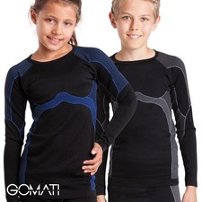 Gomati Kinder Thermo Hemd seamless Funktionswäsche schnelltrocknend