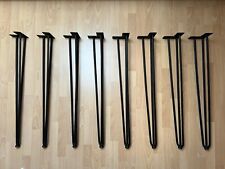 HOLZBRINK 4er-Set Haarnadelbeine aus Metall, schwarz, H 80 cm