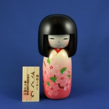 Kokeshi-Holzpuppe "sakura" by