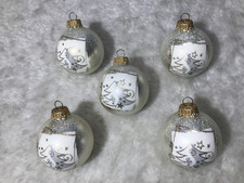 alter Lauscha Christbaumschmuck, Ø 6cm, alte Lauscha Glas Weihnachtskugeln