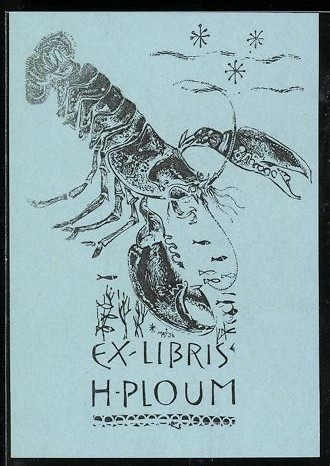 Exlibris ploum hummer und - h.,