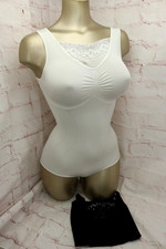 SK5! 2er SET!  Schlankstütz TAILLENKILLER Body Gr L 42/44 GLITZERSPITZE SCHW WEI