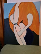 Acrylbild Selbst Gemalt, 50 x 60 ,Depressionen 