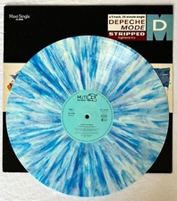 DEPECHE MODE -Stripped- Extremely Rare German Blue Marbled Vinyl 12”