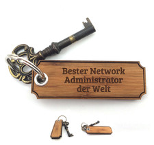 Schlüsselanhänger Network Administrator - Geschenk Schenken Taschenanhänger ..