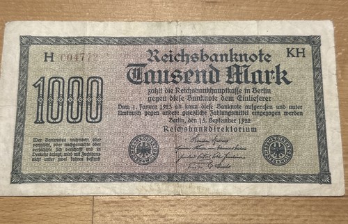 Reichsbanknote 1000 mark - mark, –