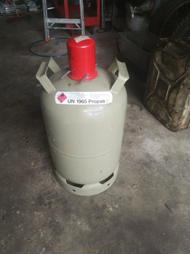 Gasflasche 11kg grau leer