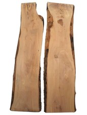 2x Olivenholz Brett Olivenbaum 83x13-24cm x 26mm