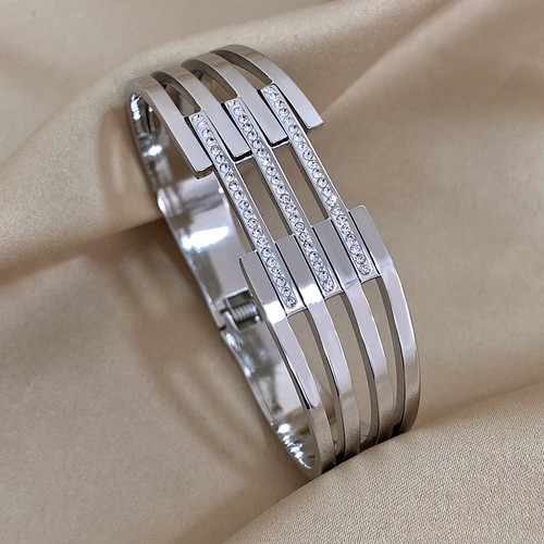 Armband silber mit - armband, strass.