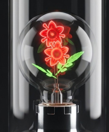 Neon glimmlampe vintage - glimmlampe,