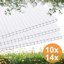 4mm/6mm Gewächshausplatten Hohlkammerplatten Doppelstegplatten Stegplatten Set