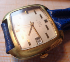 Ältere Handaufzug Armbanduhr Glycine Werk FHF 974 gangbar GB