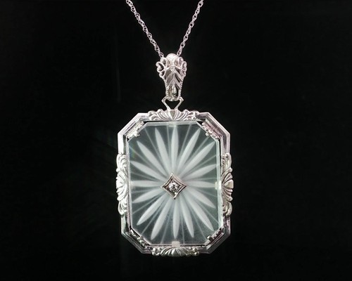 Antik art deco halskette - art,