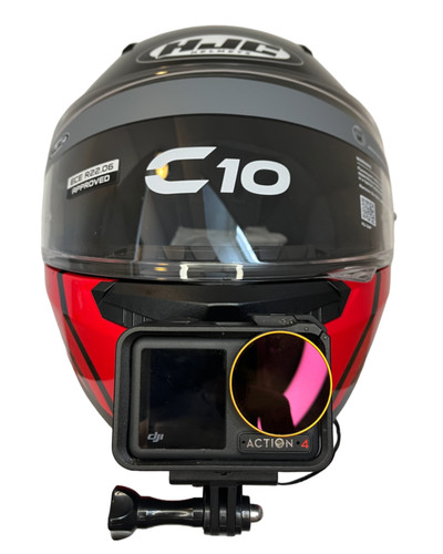Hjc c10 chin mount gopro - -,