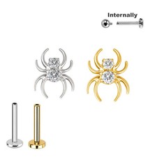 1,2mm Spinne Kristalle Titan