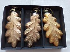 Christbaumschmuck-ausgefallen-Christbaumkugel-Blatt-Ahorn-Eiche-Baumschmuck-Deko