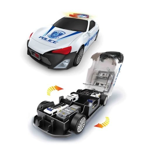 Polizeiauto mit spielzeugautos - polizeiauto,